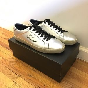 Saint Laurent Distressed Court Classic Sneakers